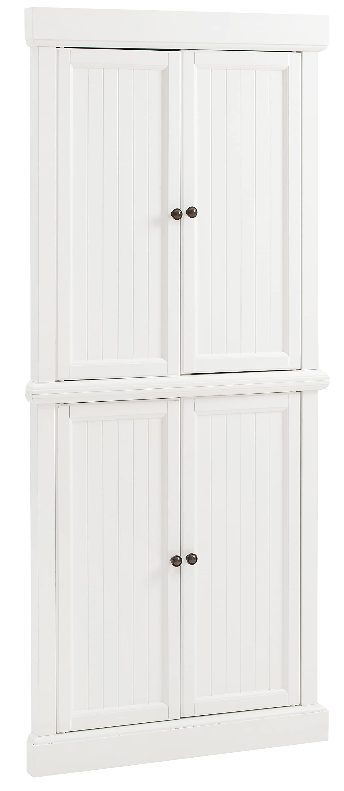 Crosley Furniture Shoreline Tall Pantry Storage Cabinet with Shelves, Kitchen, Dining, or Laundry Room, White Crosley Furniture