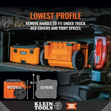 Klein Tools 54802MB MODbox Rolling Toolbox, Modular Tool Storage System with Side Mounting, 10-Inch Rubber Wheels, Removable Handle Klein Tools
