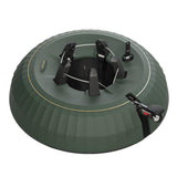 Krinner Christmas Tree X-12 Deluxe - Green Tree Stand - Original Single Cable Operation, Holds up to 12 ft Live Trees - Foot Pedal Setup & Water Reservoir with Level Indicator - German Made Krinner