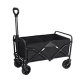 Collapsible Wagon Cart,Portable Folding Wagon, Smart Utility Foldable Outdoor Garden Wagon Cart for Sports, Shopping, Camping 75L Capacity GUDNYCE