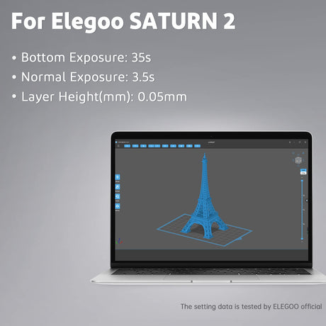 ELEGOO Water Washable 8K 3D Printer Resin 1000g Grey, 405nm Highest Precision Resin Rapid Printing Low Shrinkage LCD UV-Curing for Saturn 3 Ultra Saturn 4 Ultra ELEGOO