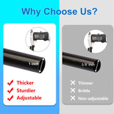 Byondeth Curtain Rods for Windows 16 to 144 Inches Adjustable Length 1 Inch Diameter Window Curtain Rod with Aluminium End Cap, Antique Bronze Byondeth