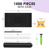 FELIZROCA Puzzle Mat - 1500 Piece Jigsaw Puzzle, Portable Roll-Up Mat for Adults - Includes Glue, 4 Sorting Trays, Storage Bag & Pump, Saver FELIZROCA