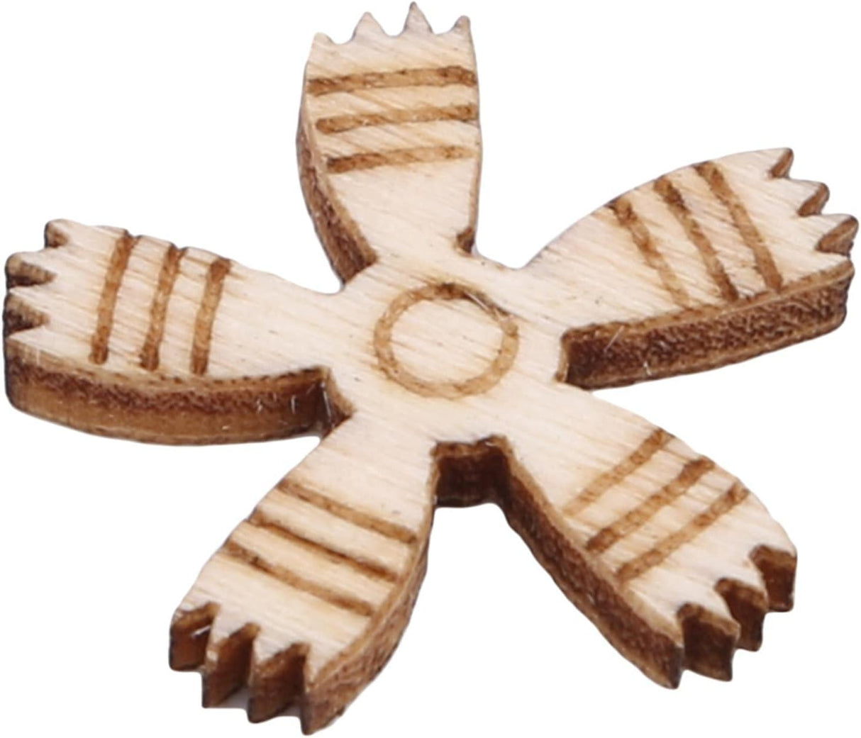 100 Pcs Unfinished Wooden Flower Wood Slice Leaf Pattern Wood Cutouts Wood Pieces Mini Wooden Handmade Crafts Decoration, Craft Supplies Sluswallow