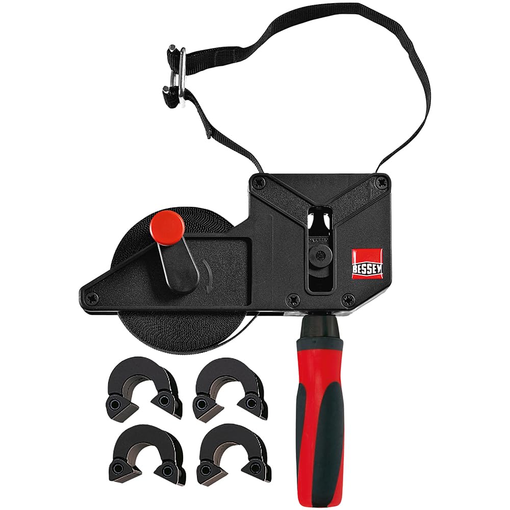 BESSEY VAS-23+2K-CB, 23 ft Variable Angle Strap Clamp with 4 Clips Bessey