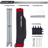 ABCCANOPY Commercial Pop Up Canopy Tent 10x10 Premium-Series, White ABCCANOPY