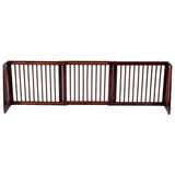Giantex Expandable Wood Dog Gate, 28''-80'' Adjustable Freestanding Pet Gate Step Over Fence, Indoor Safety Gate for Small to Medium Sized Pets, House Doorway Stairs Extra Wide Pet Safety Fence Giantex