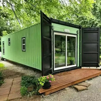 Luxury Modular 20ft & 40ft Prefab Home - 3 Bedrooms, Ready-to-Move-in Tiny Cabin - WoodArtSupply