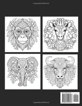 Wild Mandalas: African Animals Coloring Book (Explore Creativity with Versatile Coloring Books for All Ages!) WoodArtSupply