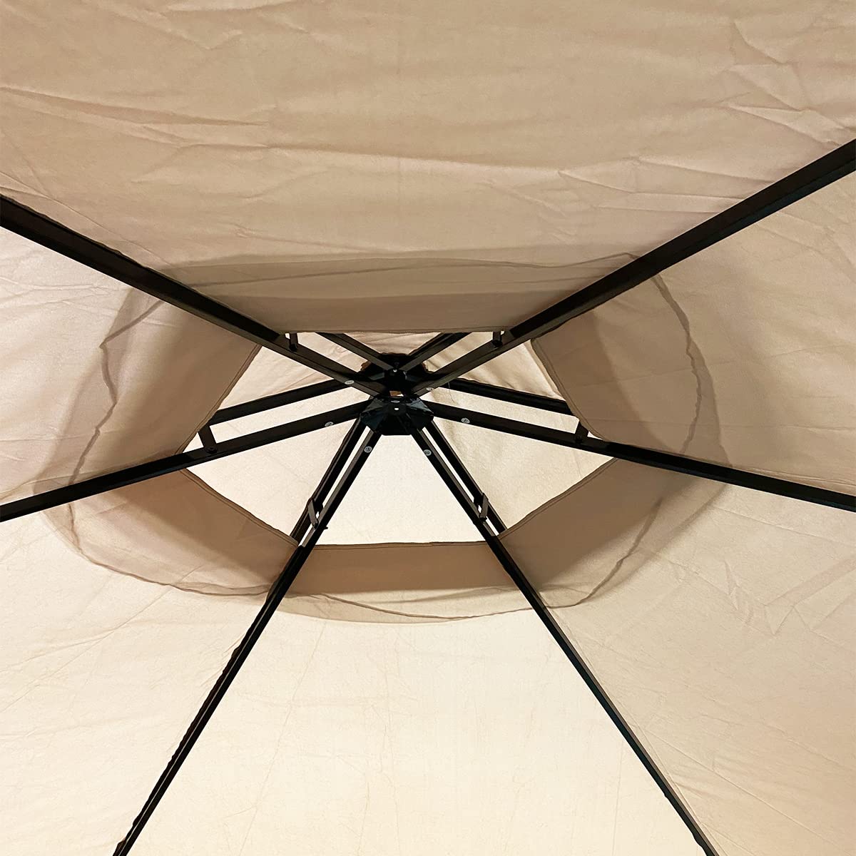 Garden Winds Replacement Canopy Top Cover Compatible with The Erommy 12ft Hexagon Gazebo - Riplock 350 Garden Winds