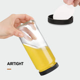 [ 8 Pack ] Glass Juicing Bottles with 2 Straws & 2 Lids w Hole- 16 OZ Travel Drinking Jars, Water Cups with Black Airtight Lids, Reusable Tall Mason Jar for Juice, Bubble Tea, Smoothie, Tea, Kombucha AOZITA