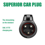 40A 20 Feet EV Charger Extension Cord for J1772 Electric Vehicle Charging Stations Black LEFANEV