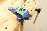 Sourcemall 360° Rotating Bench Vise, 2.5'' Cast Iron Table Vise Clamp for Woodworking, Hobby, DIY Craft (Clamping Range: 0-2.5inch) Sourcemall