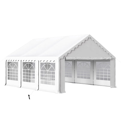 HERA'S PALACE 16'x 20' Outdoor Tents for Parties, Large Canopy Tent with 8 Removable Sidewalls, Heavy Duty Party Tent for Graduation, Wedding and Birthday