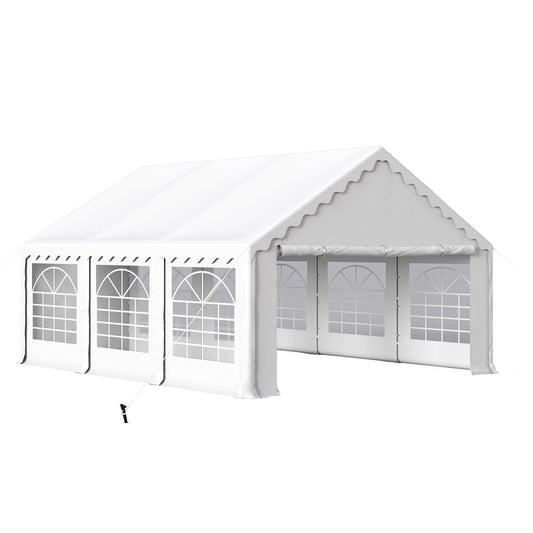 HERA'S PALACE 16'x 20' Outdoor Tents for Parties, Large Canopy Tent with 8 Removable Sidewalls, Heavy Duty Party Tent for Graduation, Wedding and Birthday