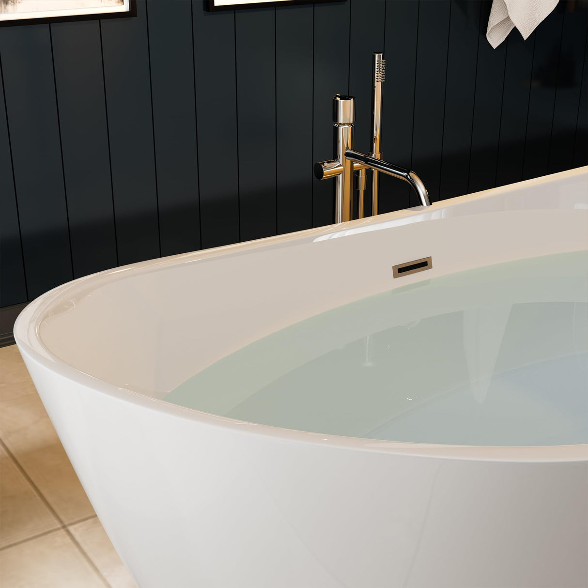 Empava EMPV-FT1518 67" Acrylic Freestanding Bathtub Empava