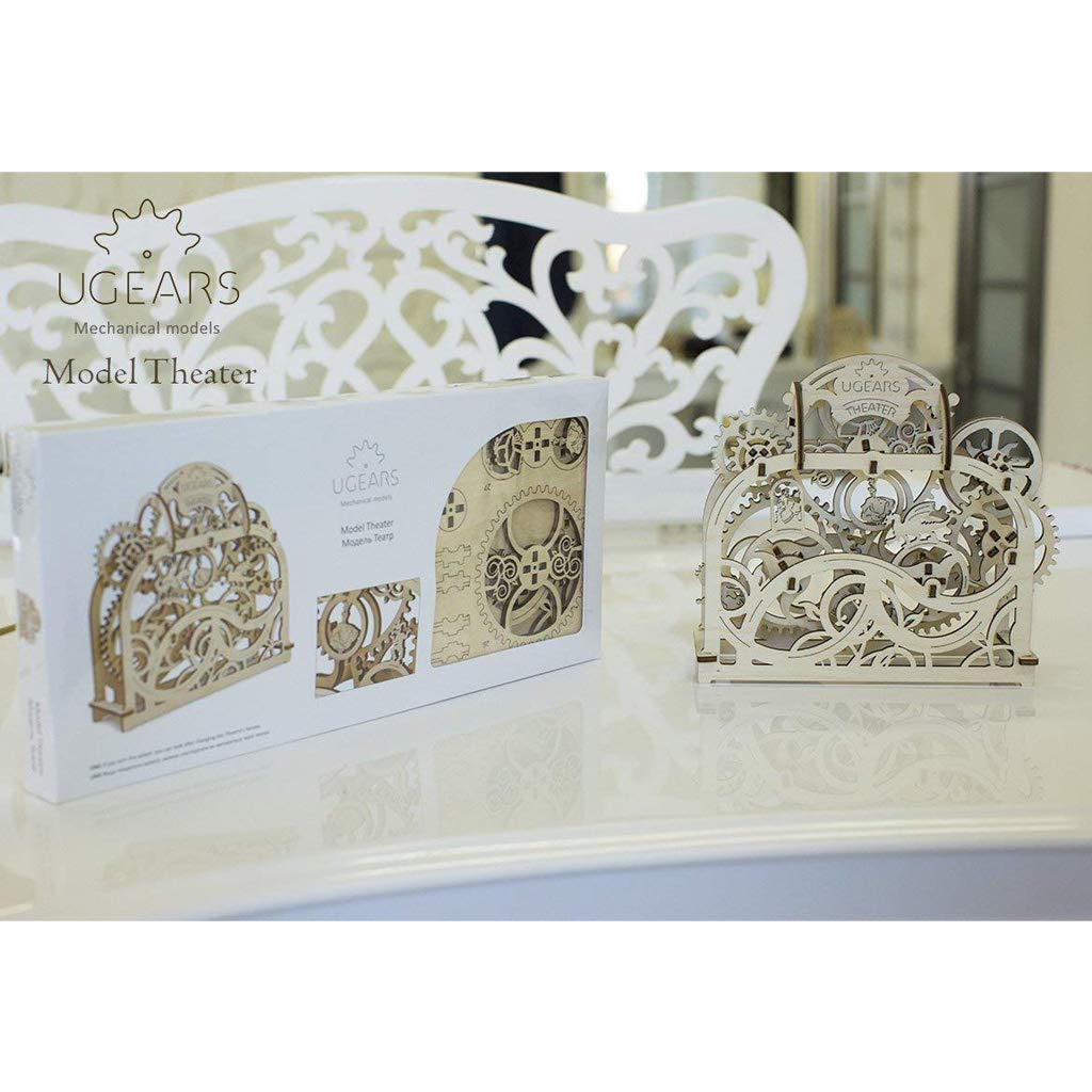 UGEARS - Theater, 3D Wood Mounting Kit Without Glue (Theatre) UGEARS