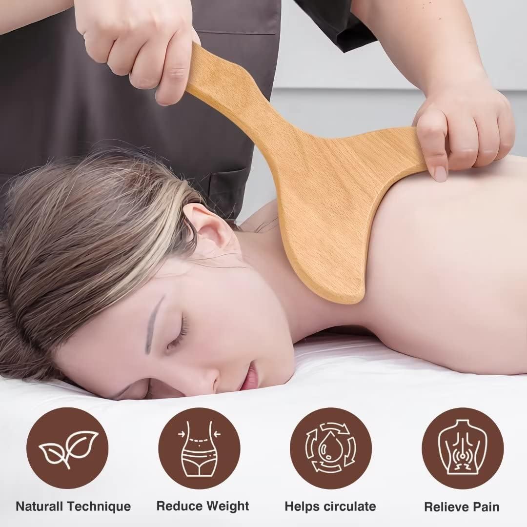 10-in-1 Wood Therapy Massage Tools Massager Wooden Massager for Body Shaping Massage Tool Set Wood Therapy Tools for Relieving Muscle Pain Body Lymphatic Drainage Massager JUANWAN