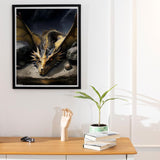 WUIVCTR Paint by Numbers Dragon for Adults, Acrylic Oil Painting by Numbers Kits for Beginner with Brushes Art Crafts Canvas for Home Decor 40x50 cm WUIVCTR