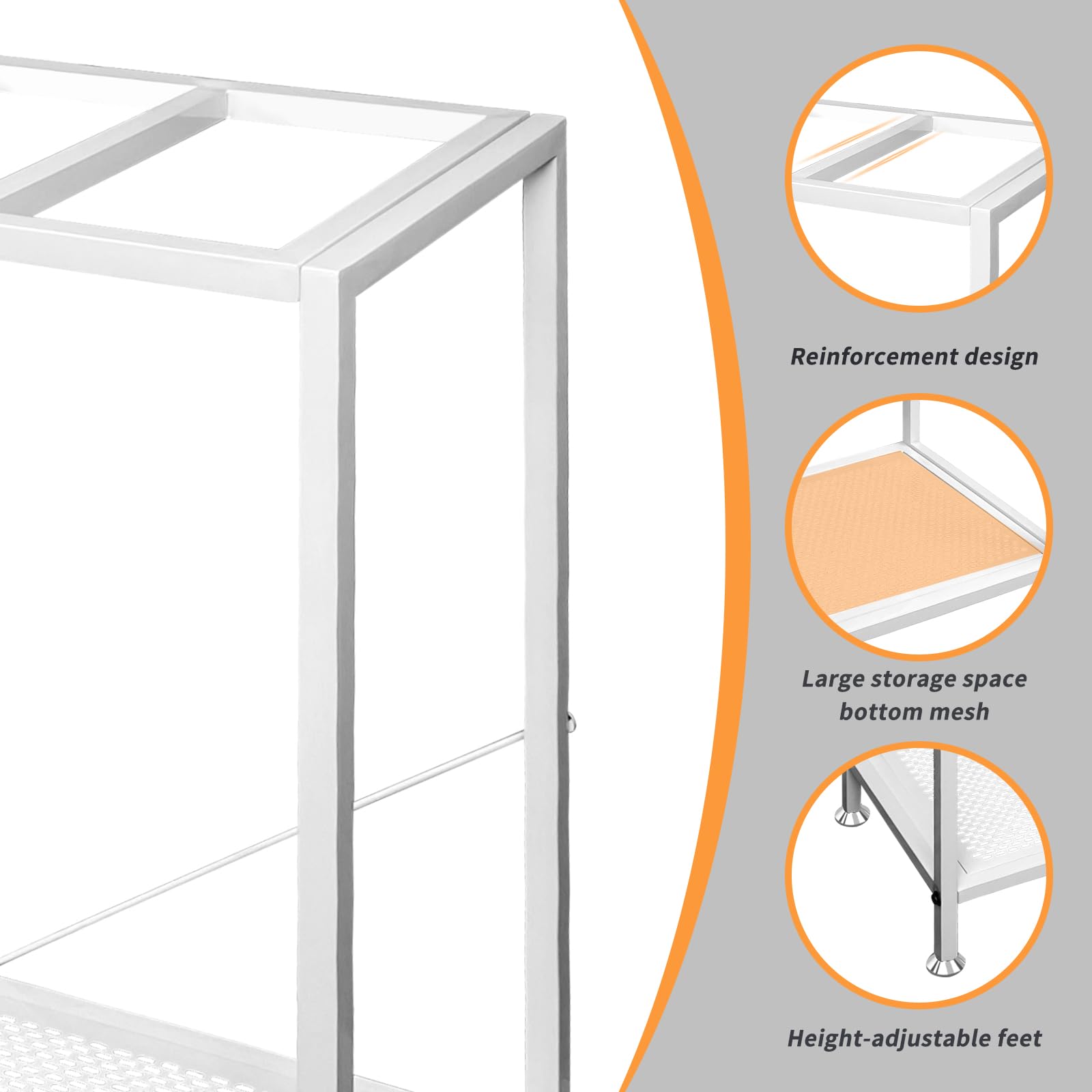 Fish Tank Stand: The Perfect 29 Gallon Metal Aquarium Stand Measuring 32.7" W x 13" D x 32.3" H to Fit Your Aquatic Display Needs.(29 Gallon-White) - WoodArtSupply