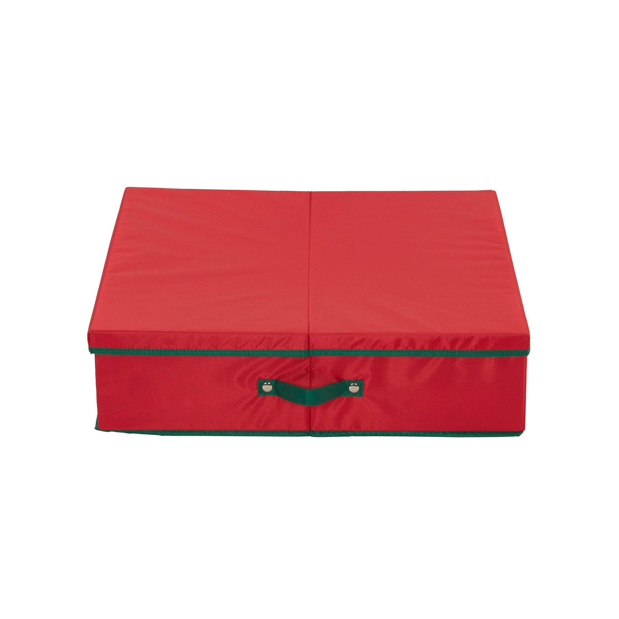 Household Essentials 24 inch Red Wreath Storage Container with Handles Green Household Essentials