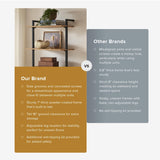 mopio Norwin Ladder Book Shelf, Wall Bookshelf, Farmhouse Industrial Bookcase, Narrow Slim Organizer Display Shelves, Living Room, Bedroom (5-Tier Shelf) mopio