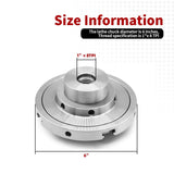 Nakkaa 6 Inch Precision Self Centering Woodturning Lathe Chuck Set 4 Jaw Self Centering Lathe Chuck Thread 1 x 8TPI Nakkaa