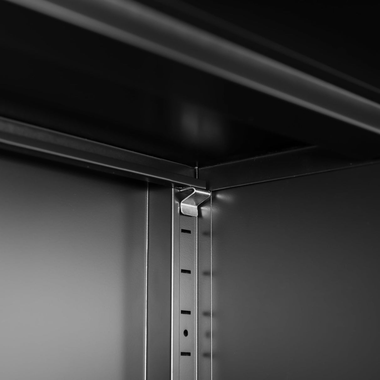 SISESOL Metal Storage Cabinet with Glass Doors and 4 Shelves,Black Glass Dispaly Cabinet,Metal Pantry Cabinets,Tall Large Cupboard for Home,Kitchen,Dining/Living/Laundry Room SISESOL