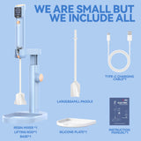 LET'S RESIN Upgraded Resin Mixer Master,3 Speeds Control Epoxy Mixer with AI Mode&HD Large Screen,Intelligent Resin Mixer Electric and Stand for Epoxy Resin,Molds,Soap Making(Included 2 Sizes Paddles) LET'S RESIN