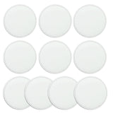 GREYWAWA 10 Pcs Sublimation Patches Blank Iron on Patches 8 Shapes Blank Leather Hat Patches for Hat Shirt Dress Sweater Jeans, 7.6cm/2.99in, Round 3 GREYWAWA