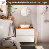 Wooden Bath Mat Non-Slip Hinoki Cypress Wood Shower Mat Waterproof Luxury Spa Bathtub Mat for Indoor or Outdoor Use, 21 x 14 x 1 Inches Rsuwiz