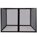 WenHaus 10'x10' Mosquito Netting for Patio with Zipper, Outdoor Replacement Mesh Sidewall Netting for Porch/Patio/Canopy/Gazebo (Mosquito Netting Only, Black) WenHaus