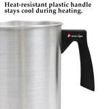 EricX Light Candle Making Pouring Pot, 4 pounds, Dripless Pouring Spout & Heat-resisting Handle Designed Wax Melting Pot, Aluminum Construction Candle Making Pitcher EricX Light