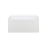 Swiss Madison Well Made Forever Voltaire 48"x32" Acrylic White, Alcove, Left Hand Drain, Apron Bathtub Swiss Madison