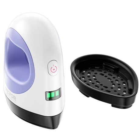 VEVOR Mini Heat Press - Small Heat Press Machine - 3 Heat Settings and Auto-Off - Portable Heat Transfer Machine - Sublimation Machine for T-Shirts/Hats/Coasters/Bags (White Blue) VEVOR