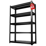 5 Tier Garage Shelving Storage Shelves 2000LBS Heavy Duty Metal Shelving Units 63" H Adjustable Industrial Utility Shelves Rack for Warehouse Garage Basement Living Room (15.7" D×31.5" W×63" H) Guomao