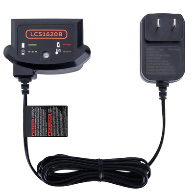 LCS1620B Replacement for Black and Decker 20V Lithium Battery Charger, Compatible with Black and Decker 12V and 20V MAX Battery LBXR20