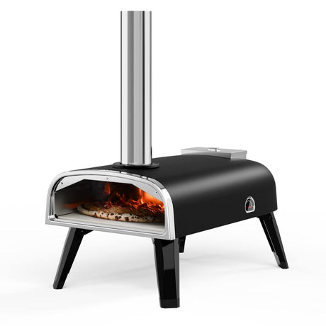 aidpiza Pizza Oven Outdoor 12" Wood Fired Pizza Ovens Pellet Pizza Stove for outside, Portable Stainless Steel Pizza Oven for Backyard Pizza Oven aidpiza
