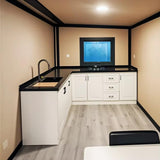 Folding Prefab Tiny Home for Sale Container House, Features 2 Bedroom, 1 Kitchen and Bathroom, Expandable Portable Modular Tiny House to Live in for Adults, Prefabricated Mobile Homes for Sale Generic