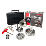 Nova Pro-Tek 48296 G3 Wood Lathe Chuck Kit with 3 jaw sets (2" Standard, 4" Bowl Jaws, and 1" Pin Jaws) insert version, with adapter insert (with ILNS 1-1/4" x 8tpi Insert) Nova