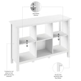 Broadview 6-Cube Storage Bookcase in Pure White Bush Business Furniture