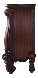 Acme Versailles Rectangular Carving Wooden Frame Fireplace in Cherry Oak ACME Furniture