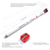 Pasler® Eraser Pencils 7802 Perfection Detail Eraser Pencil with Brush and Sharpener, Perfect for sketches and Coloured Illustrations (4- pack) Pasler