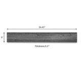 Brosisincorp Peel & Stick Wood Wall Panels - Real Paulownia Wood Shiplap Boards for Accent Walls, DIY Easy to Install - (12.4 Sq Ft, 10Pcs - 5" Wide, Coal Black) Brosisincorp