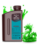 SUNLU 1000G ABS Like Resin for 3D Printer, 405nm UV Curing Photopolymer Rapid 3D Resin for 2K 4K 6K 8K LCD/DLP/SLA 3D Printers, Non-Brittle & High Precision & Low Shrinkage, 1KG, Clear Green SUNLU
