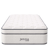 Modway Jenna 14” Innerspring Pillow Top Twin Mattress With Individually Encased Coils Modway