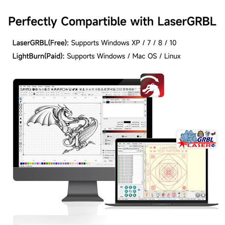 Aufero Laser 1 Laser Engraver, 5W Long Focus Diode Laser Engraver, Laser Wood Cutter and Engraver Machine, 7.1x7.inch Engraving Area, Beginner-Friendly Laser Engraving Machine Aufero