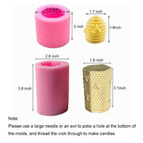 Fewo 2 Pack 3D Bee Honeycomb Candle Molds Beehive Silicone Mold for Homemade Beeswax Candle Soap Hand Lotion Bars Crayon Wax Melt Hives Candle Making Supplies Fewo