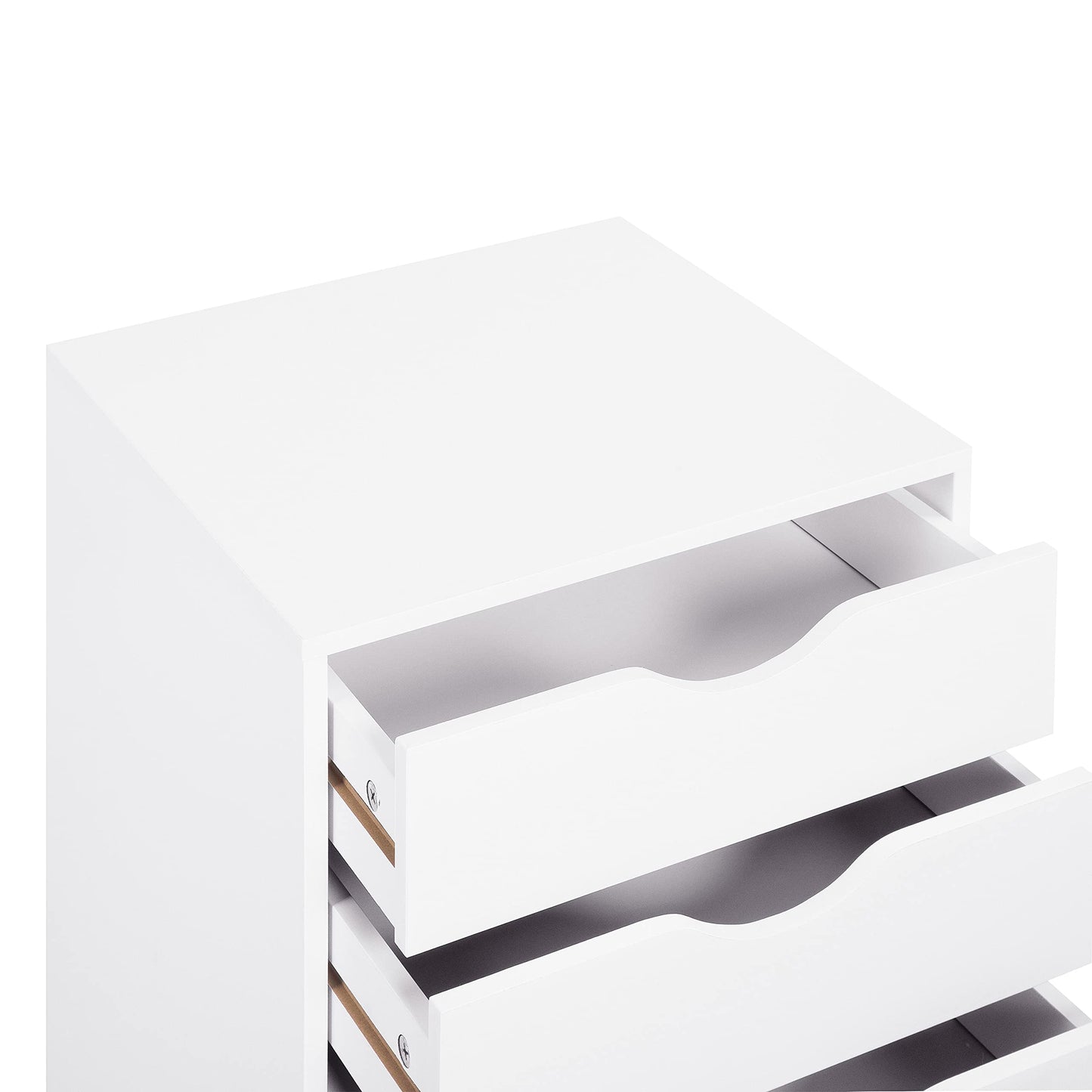 Naomi Home Office File Cabinets Wooden File Cabinets for Home Office Lateral File Cabinet Wood File Cabinet Mobile File Cabinet Mobile Storage Cabinet Filing Storage Drawer White/5 Drawer - WoodArtSupply