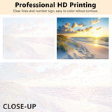 Seascape Paint by Numbers Kits DIY Coastal Art Paintings Crafts Scenic Coastal Landscape with Sand and Sea Grass Picture Adults Beginners Nature View Pattern Painting by Numbers Kits 16x20 in Rebotipy